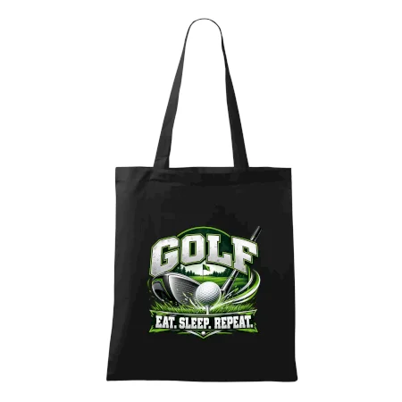 Golfová palica s loptičkou eat sleep repeat