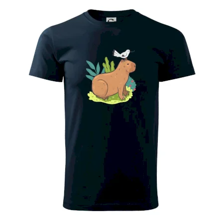 Kapybara a vtáčik