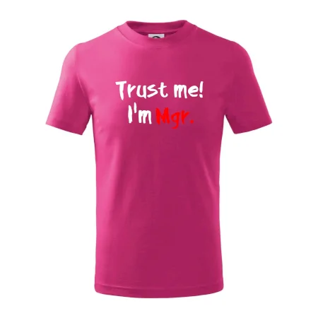 Trust me I´m  Mgr. / Ver mi som Magister.