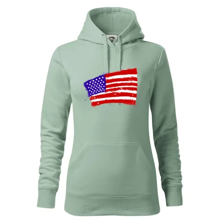 Americká vlajka ohnutá