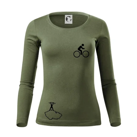 Mapa ČR + kolo na prsu