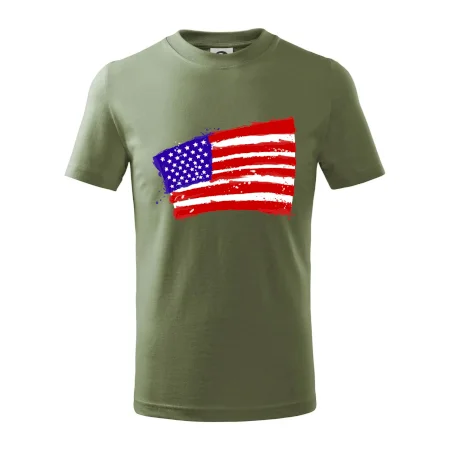 Americká vlajka ohnutá