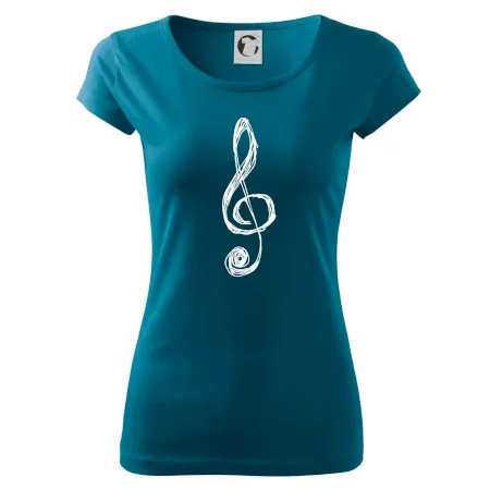 Husľový kľúč kreslený