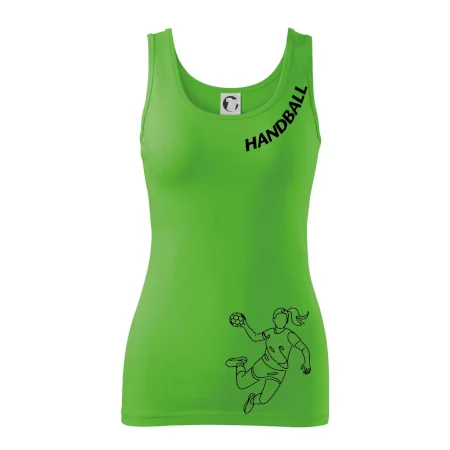 Handball nápis šikmo - dievča