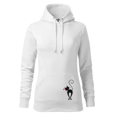 Zamilovaná mačka zozadu