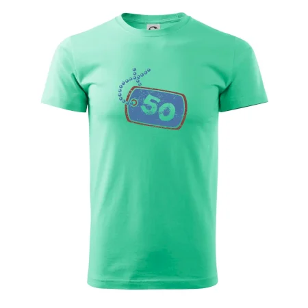 50 na krku štítok