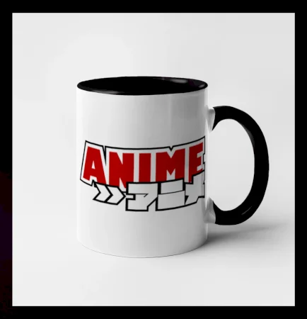 Anime nápis červený