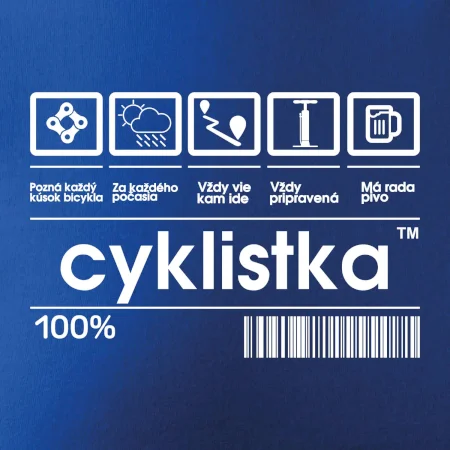 Čiarový kód - cyklista / cyklistka