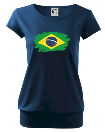 Brazília vlajka štetkou