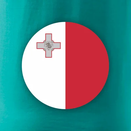 Vlajka Malta guľatá na prsník