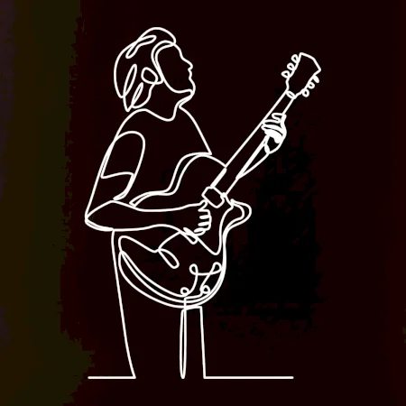 Gitarista jedným ťahom