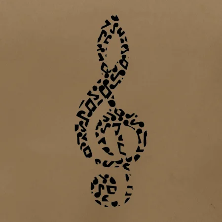 Husľový kľúč z nôt