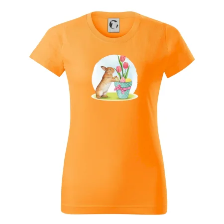 Veľkonočný zajačik tulipány