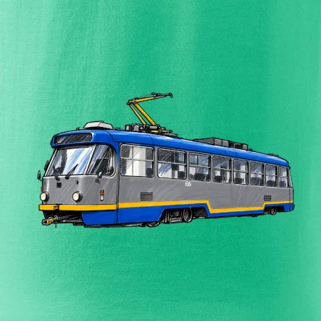 T3R SLF modrošedá kresba fixem