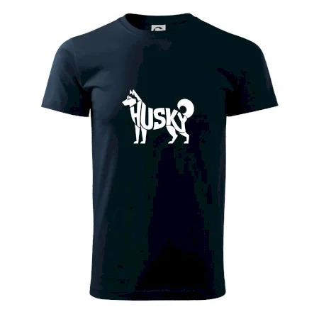 Husky nápis v tele
