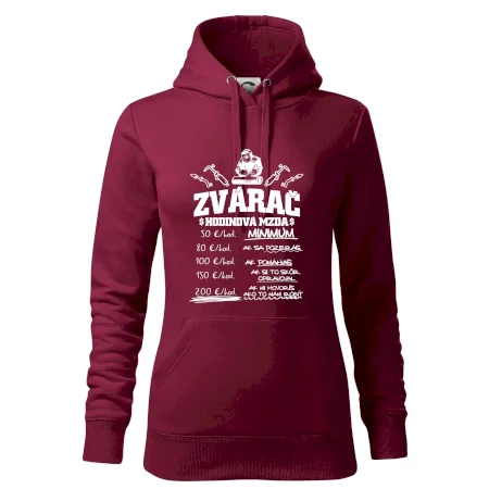 Hodinová mzda zvárač