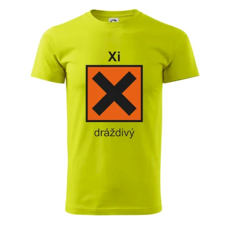 Xi Dráždivý - Výstražná tabuľka na tričku