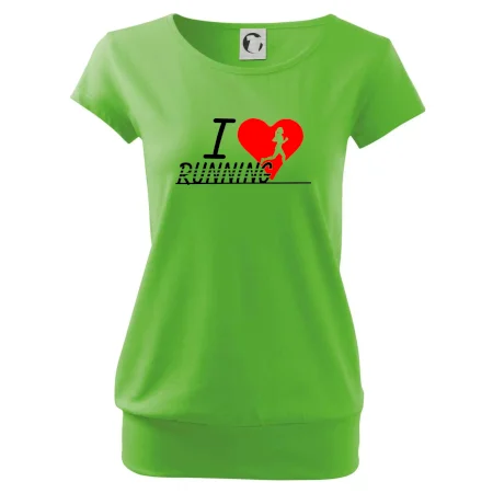 I love running dievča