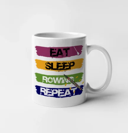 Eat sleep rowing repeat farebné
