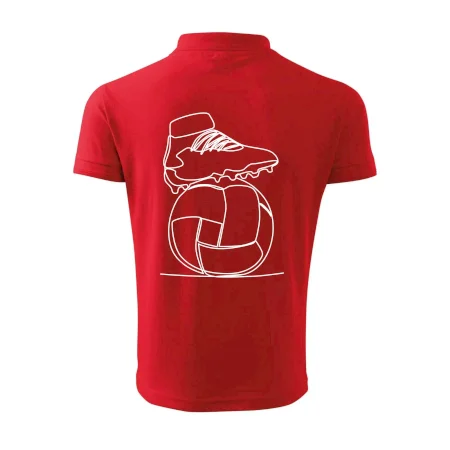 Futbalová lopta kopačka jedným ťahom