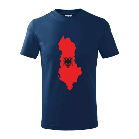 Albánsko mapa a znak