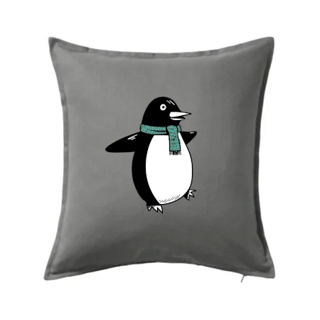 Tučniak so zeleným šálom