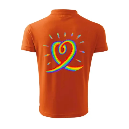 Srdce pride dúha kreslená