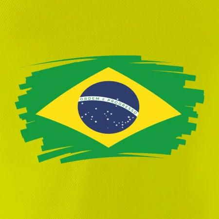 Brazília vlajka štetkou