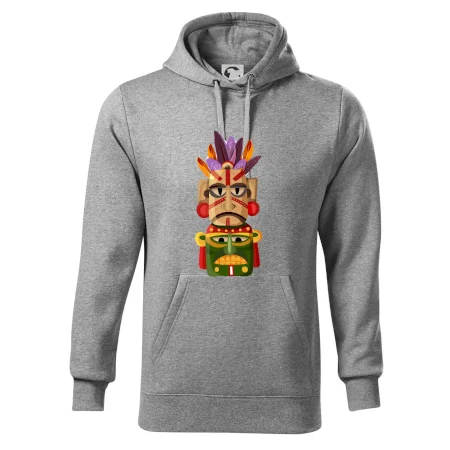 Mayová maska s perím