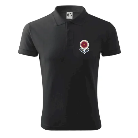 Folklór na prsníku kvetina guľatá