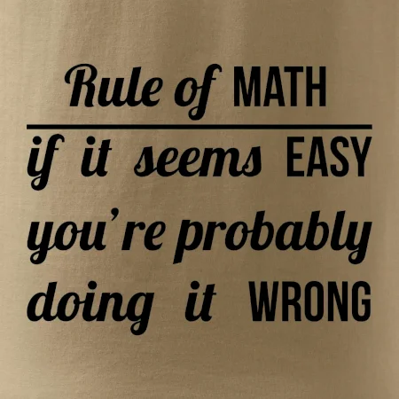 Rule of math