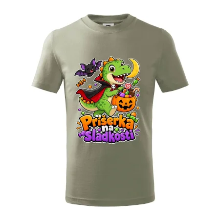 Príšerka na sladkosti - dinosaurus s tekvicou
