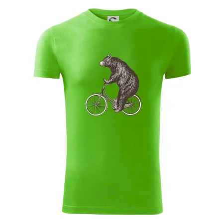 Medveď na bicykli