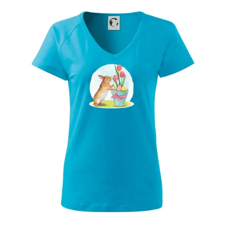 Veľkonočný zajačik tulipány