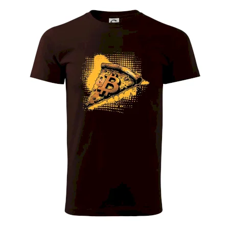 Bitcoin oranžová pizza