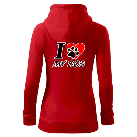 I love my dog - nápis