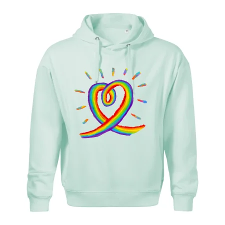 Srdce pride dúha kreslená