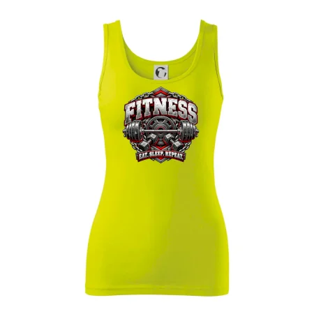 Fitness činka a závažia eat sleep repeat
