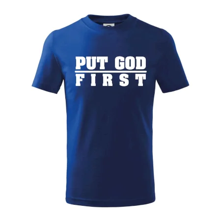 Put God first hrubý nápis