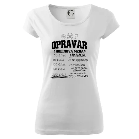 Hodinová mzda - opravár