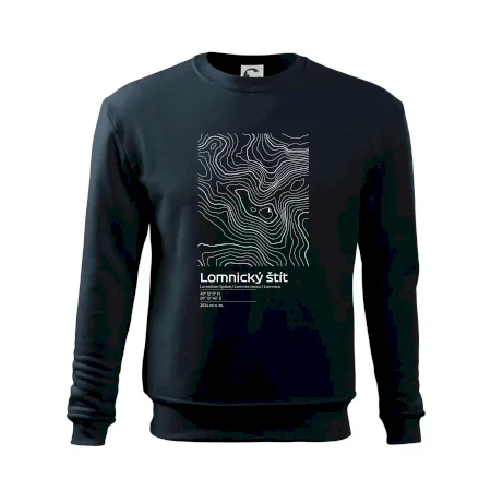 Lomnický štít - vrstevnice v obdĺžniku