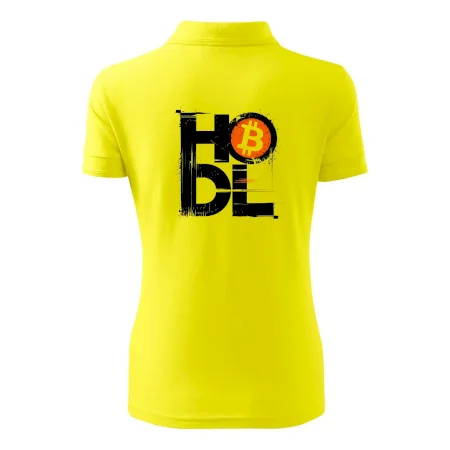 Hodl velký nápis a logo BTC