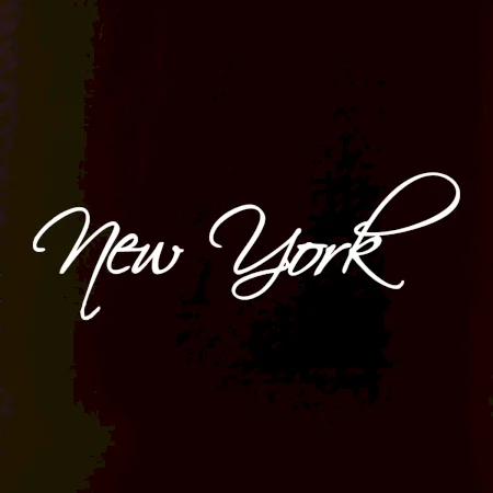 New York nápis písacím