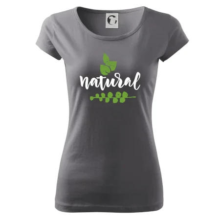 Natural - nápis v listoch