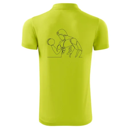 Fitness muž jedným ťahom