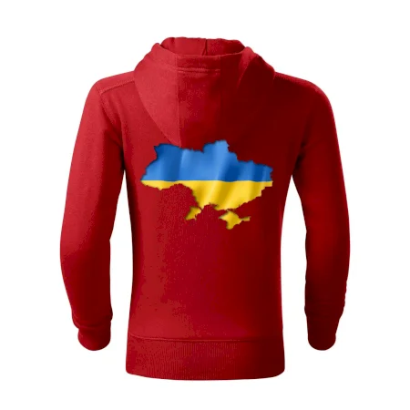 Ukrajina vlajka mapa