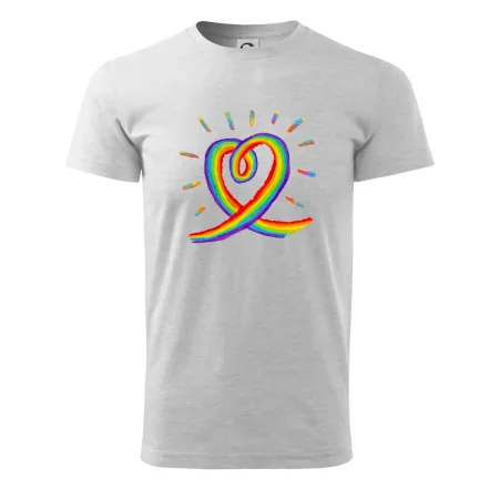 Srdce pride dúha kreslená