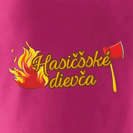 Hasičšské dievča oheň a sekera