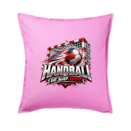 Hádzanárska lopta v bránke eat sleep repeat