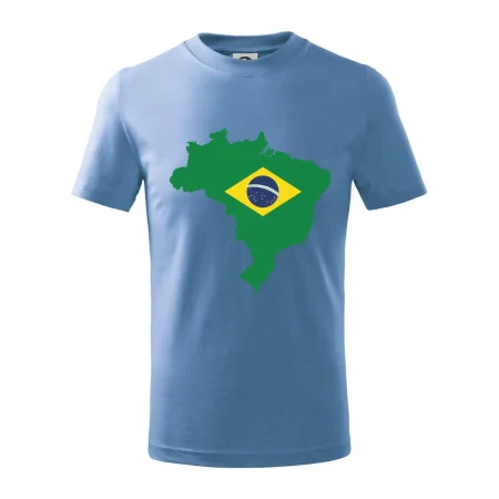 Brazília vlajka v mape